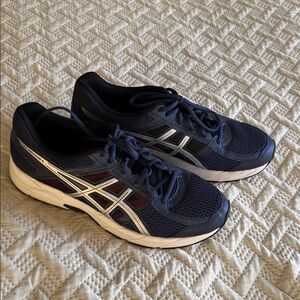 ASICS Gel Contend 4 Men's Blue and White Athletic Shoes